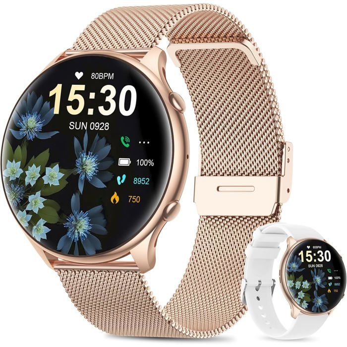 Connectée Femme Montre ConnectÃ©e Avec Frequence Cardiaque Montre