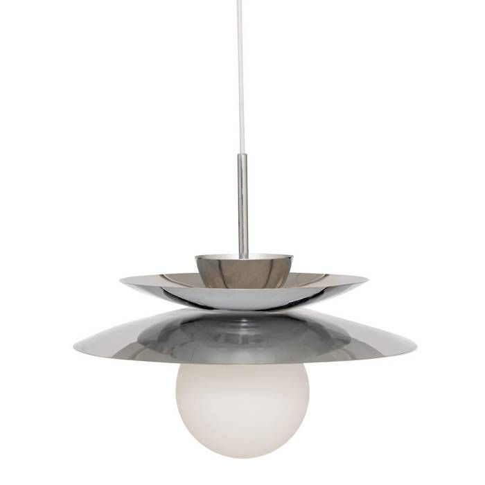 Suspension Omia argent H125cm - Atmosphera Créateur dintérieur