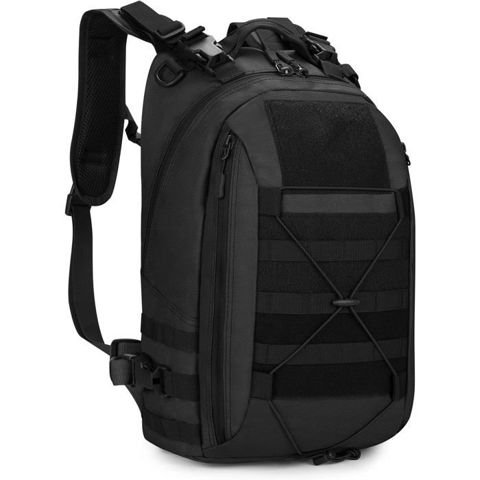 Sac à Dos Tactique Molle – Sac à Bandoulière/outils – Noir – Taille Unique