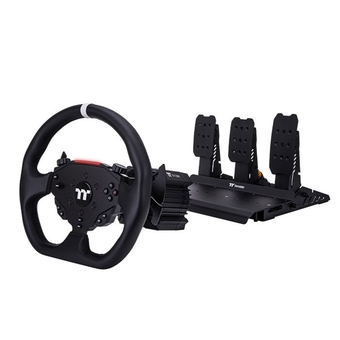 Thermaltake G6 – Volant Direct Drive 6 Nm avec pédales – Ensemble de simulation de course –