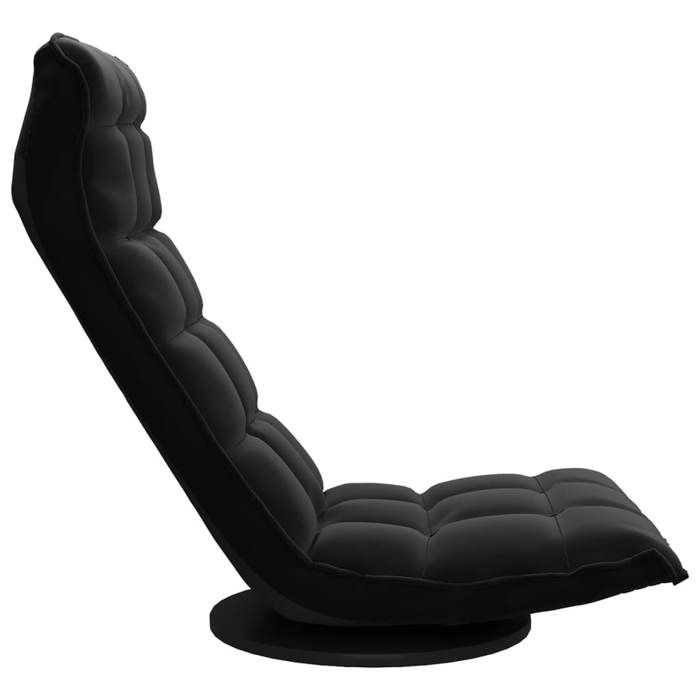 TOP 2026 Chaise pivotante de sol - POUR 1 PERSONNE - Noir Velours - 60x54x34 cm FF144