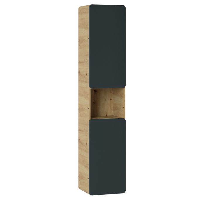Colonne Murale de Salle de Bain ARVIDA SZK4 Étagère ouverte Chêne Gris 35 x 35 x 170 cm Colonne Murale de Salle de Bain ARVIDA SZK4 Étagère ouverte Chêne Gris 35 x 35 x 170 cm