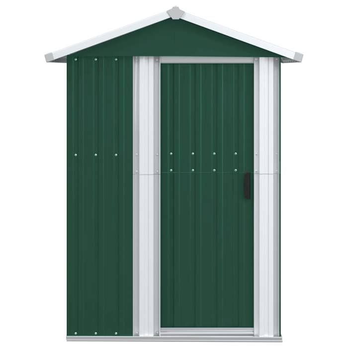 BEAU Armoire jardin - Abri de jardin - Remise Cabane pour outils - Vert - 126x97 5x177 cm - Acier galvanisé[92471]