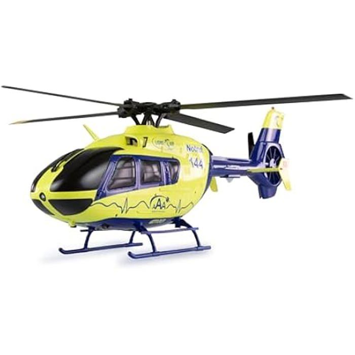 Hélicoptère télécommandé - AMEWI - AFX-135 Pro Alpine Air Ambulance - Jaune Fluo - 6 canaux - RTF