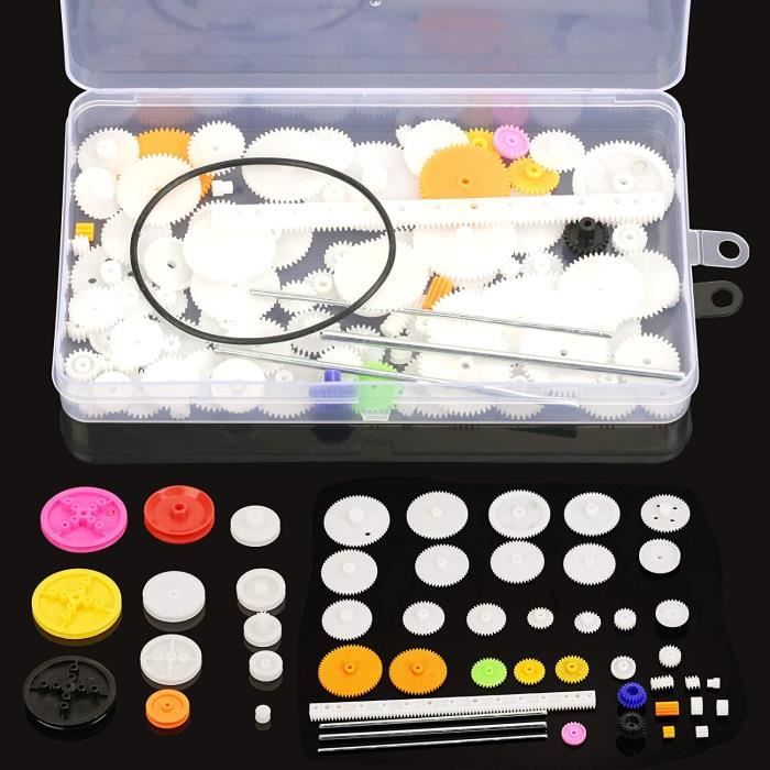 Lot 15 Engrenages Hélicoïdaux Plastique Module 0.5 Pour Moteurs DC DIY