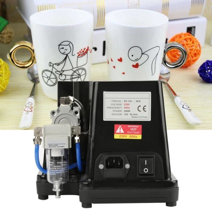 Machine De Presse A Chaud De Mug Tasse A Cafe Machine Automatique Pneumatique De Presse De Chaleur De Transfert De Tasse 220v Swt Achat Vente Bol Cdiscount