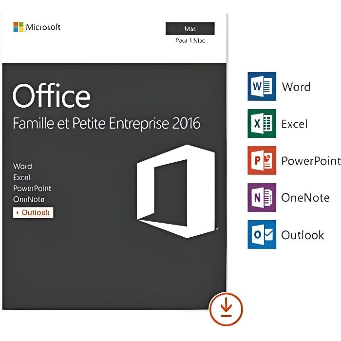 Office 2016 famille et petite entreprise à Télécharger 1 mac