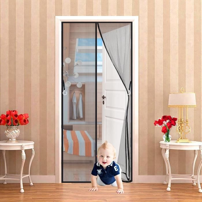 Magnétique Moustiquaire Porte Rideau 140 X 195 Cm