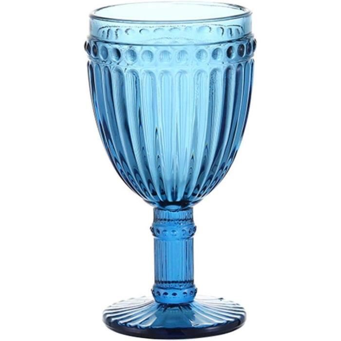 Verre à vin cristal bleu jetable (168 unités) - Cdiscount Maison