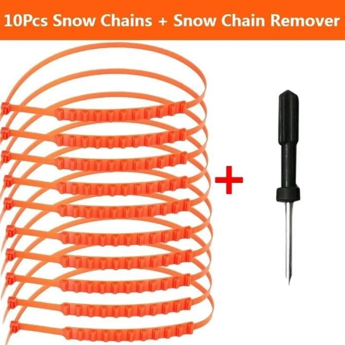 Chaînes à Neige Universelles Izosen - Lot De 12 Sangles Antidérapantes Nylon Pour Voiture