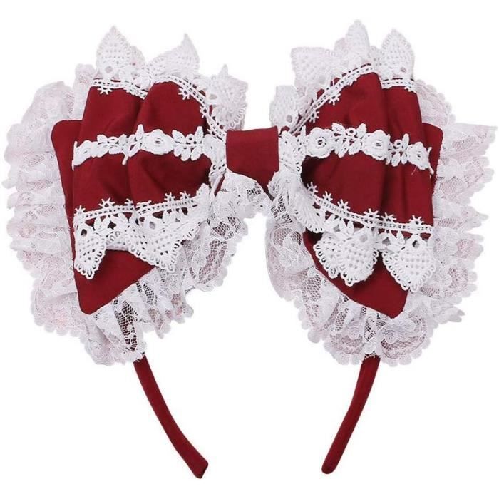 Serre-Tête Gothique Femme Avec Strass Et Dentelle - Accessoire Halloween, Cosplay, Fête