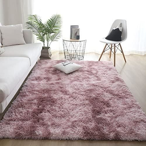 Tapis Rond En Peluche à Poils Longs Pour Chambre à Coucher, Laine Artificielle Batik