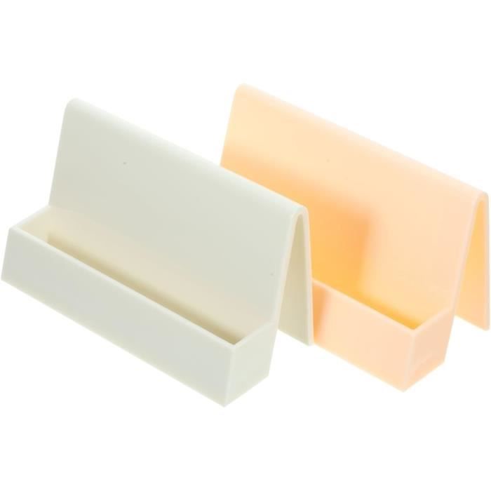 Porte-Cartes De Visite En Acrylique Pour Bureau, 2 Pièces