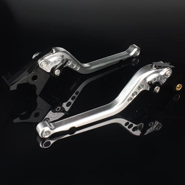 Leviers Frein Embrayage Aluminium Pour Suzuki GSR 750/650, DL650 V-Strom, SFV650 - Silver