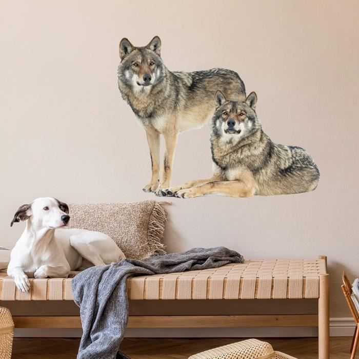 Stickers Muraux Le Loup Autocollant Mural Sticker Mural Pour Chambre ...