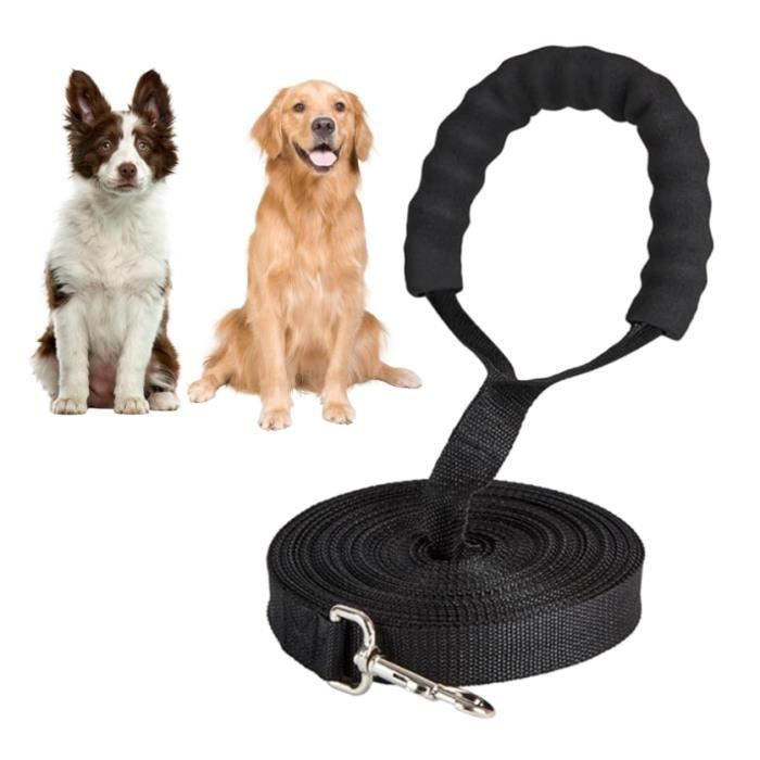 Longe pour Chien - Non spécifié - 10m - Nylon - Poignée rembourrée - Résistante aux tractions