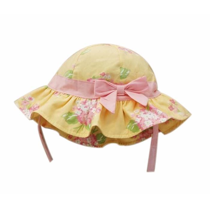 Ete Bebe Fille Casquettes Coton Chapeau De Soleil Pour 2 3 Ans Fleur Jaune Achat Vente Casquette Soldes Sur Cdiscount Des Le Janvier Cdiscount