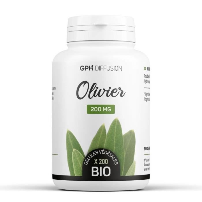 Complément Alimentaire Aubépine Olivier Bio - 180 Gélules Végétales De 200 Mg Par Jolivia