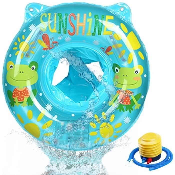 AUIHD - Flotteur d'anneau de natation pour bébé de 6 à 36 mois, bateau gonflable pour piscine avec siège flottant, accessoires
