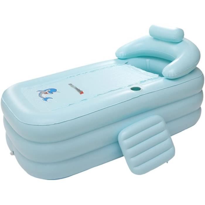 Baignoire Gonflable Adulte 150x80 Cm Avec Tuyau D'Évacuation - Piscine Portable Bébé Et Bains De Fleurs