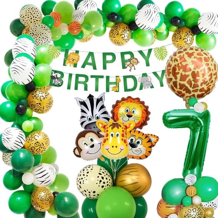 Jungle Decorations Anniversaire Fete Garcon 7 Ans Animaux Avec Latex Ballons7 Ans Jungle Pour Garcon 7 An Anniversaire Cdiscount Maison Jungle Decorations Anniversaire Fete Garcon 7 Ans Animaux Avec Latex Ballons7 Ans Jungle Pour Garcon 7 An Anniversaire Cdiscount Maison