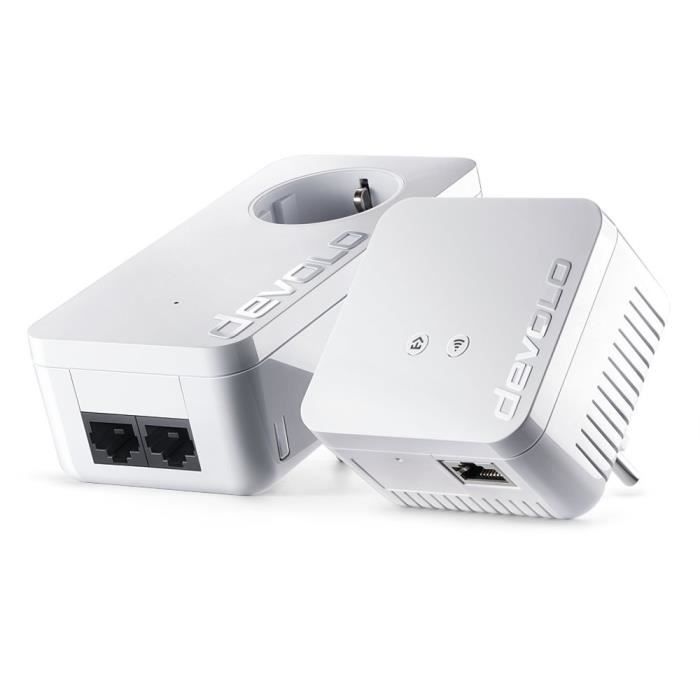 CPL Devolo dLAN 550 WiFi Adaptateur Powerlan (500 Mbit-s, complément, 1 x  port LAN, Power Line WiFi, répéteur WiFi, ampl 23441 - Cdiscount  Informatique