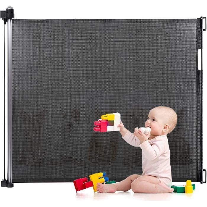 Barrière de Sécurité pour Bébés et Chiens, Barrière de Sécurité Escalier  Eccomum, Barrière de Sécurité à Enrouleur Extensible, A12 - Cdiscount