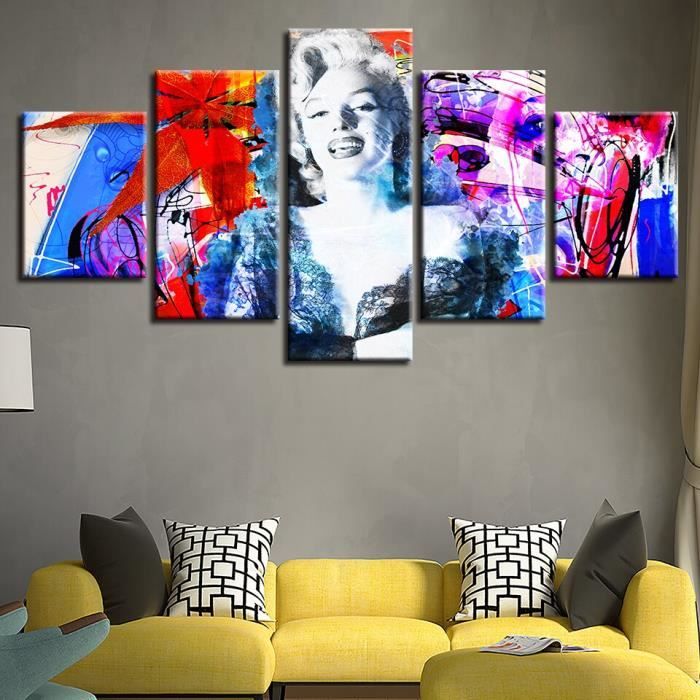 Tableau Toile Abstrait Marilyn Monroe - Décoration Murale Moderne Allemagne