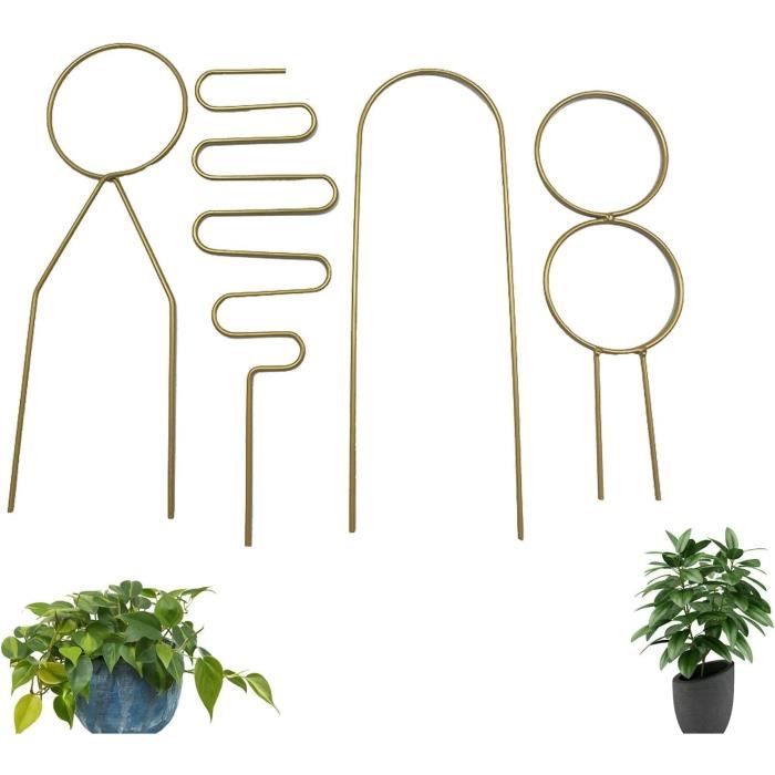 Lot de 6 treillis en plastique pour plantes grimpantes avec 20 attaches