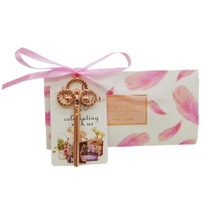 50pcs Decoration Mariage De Table Champetre Anniversaire Boite Cadeau Boite Sachet Pour Bonbons Ouvre Porte Cle Forme Biere Rose Achat Vente Boite A Sucre Cdiscount