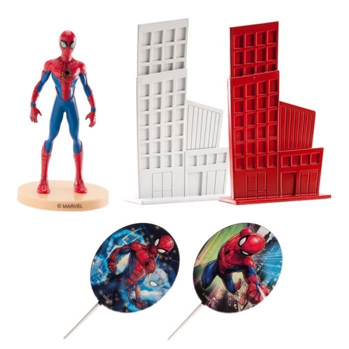 Kit De Decoration Spiderman Pour Gateau D Anniversaire Gateau Fete Marvel 540 Achat Vente Figurine Decor Gateau Cdiscount