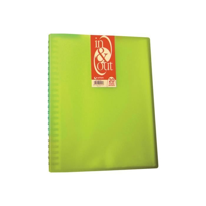 Grafoplas 4802220 Classeur à fermeture Éclair Vert A4+ 