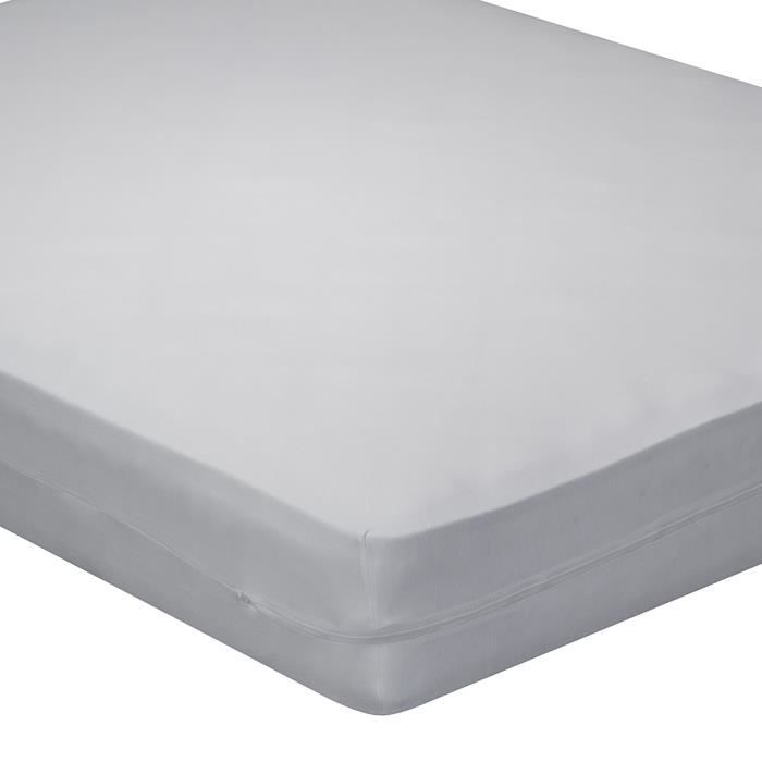 Housse de matelas antiacariens anti-punaises sweetnight blanc 140