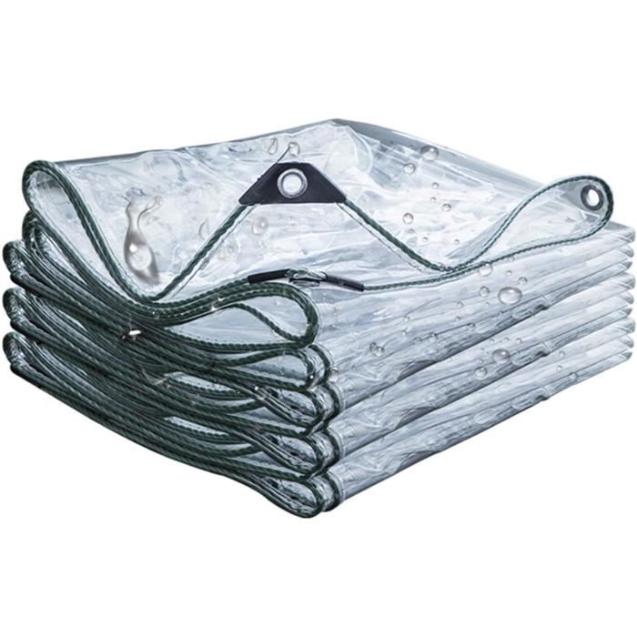 3 X 3M Bâches Transparentes En PVC Résistant, Imperméables