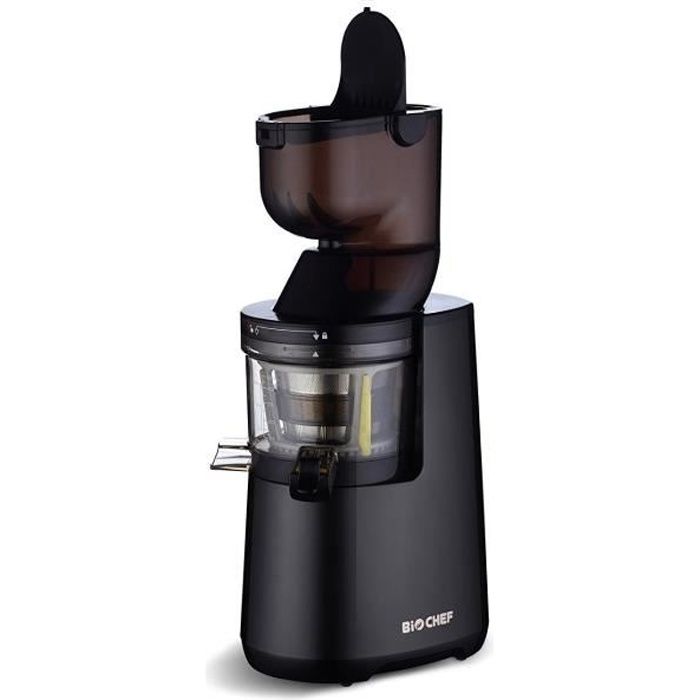 BIOCHEF Extracteur de jus vertical Atlas - Noir - Biochef