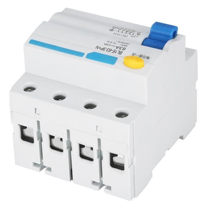 Circuito di corrente miniatura BL1E-63 3P 63A RCCB interruttore di