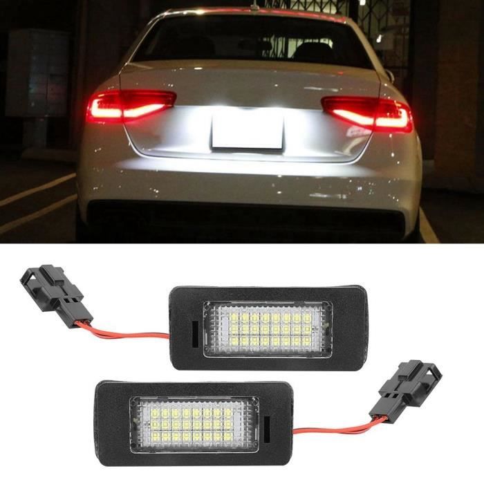 AYNEFY éclairage de plaque d'immatriculation LED Lampe de signal de lumière de plaque d'immatriculation LED pour Audi A1 A4 A5 A6
