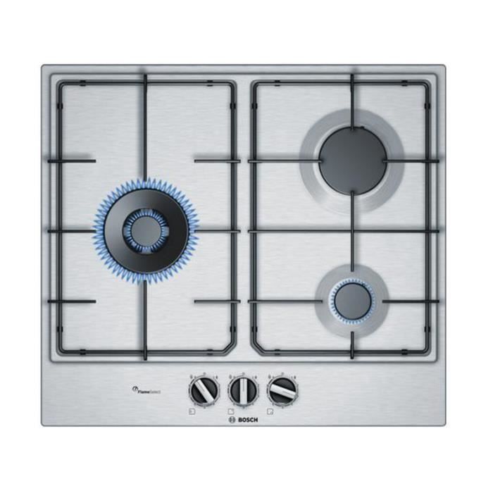 Plaque De Cuisson Gaz 3 Feux Rectangulaire Pcc6a5b80 Table De Cuisson A Gaz 60cm 3 Feux Inox Bosch Achat