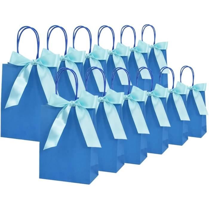 Lot De 20 Mini Sacs Cadeaux En Papier Kraft Avec Ruban Et Poign es Bleu lot-de-20-mini-sacs-cadeaux-en-papier-kraft-avec-ruban-et-poign-es-bleu
