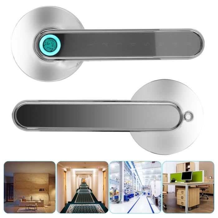 Serrure Connectée Elsys – Empreinte Digitale Et Code – Argent – Neuve