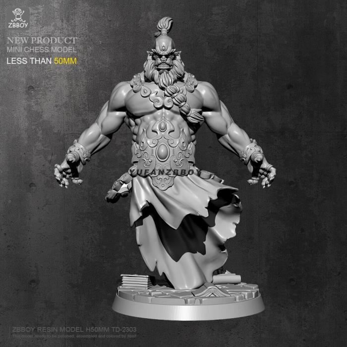 1/18 Chevalier Teutonique 90mm - Kit Résine Non Assemblé Non Peint Modèle Bricolage
