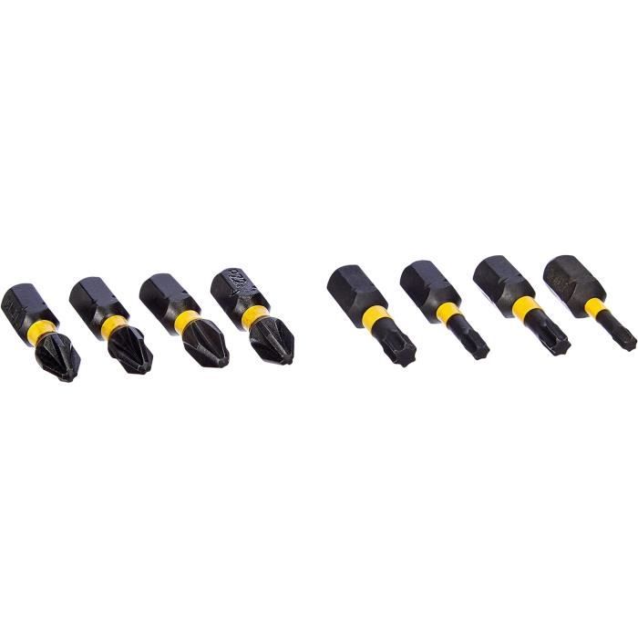 Stanley Accessoires - Embout De Vissage à Angle Droit Avec Jeu De 9 Embouts Sta88582 Xj