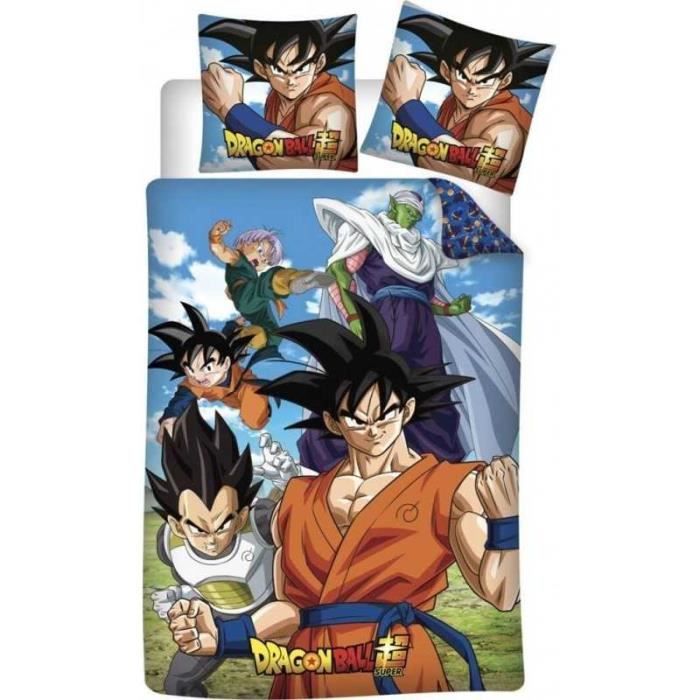 DRAGON BALL Z HOUSSE DE COUETTE-PARURE DE LIT 140X200 CM+1 TAIE 63X63 CM