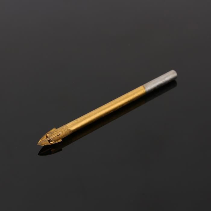 Forets Hélicoïdaux 2 Pièces 6.5 Mm - Revêtement Titane Et Nitrure, Acier Rapide 4341 - Pour Inox, Acier, Aluminium, Bois Dur - Tige Ronde 100 Mm