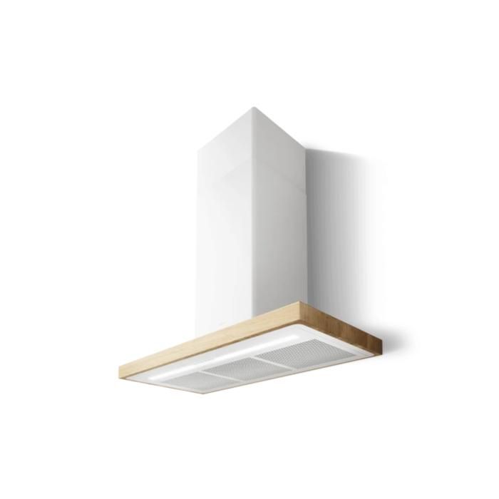 Hotte Cuisine Elica Murale Bio Bois Et Metal Blanc 90 Cm Cuisissimo Achat Vente Hotte Cdiscount