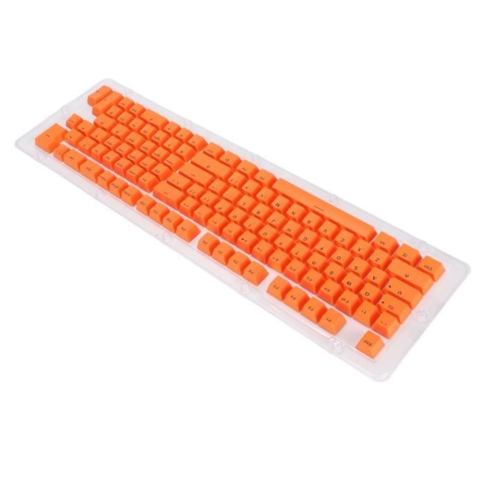 Keycaps Coréens 104 Touches – Profil OEM, Rétroéclairés – Compatibles Clavier 61/64/68/75/87/98/104 Touches