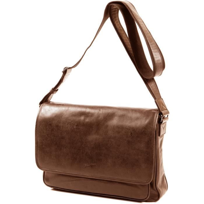 Besace sales homme cuir