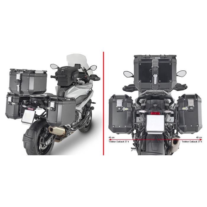 Support valises latérales moto Spécifique Givi Pl One Monokeycam-Side Bmw S 1000 Xr (20 À 21) - noir