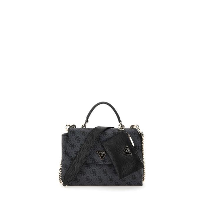 Sac à Main GUESS Coal Logo Gris - Neuf Sans étiquettes, Polyuréthane, Style Décontracté/soirée