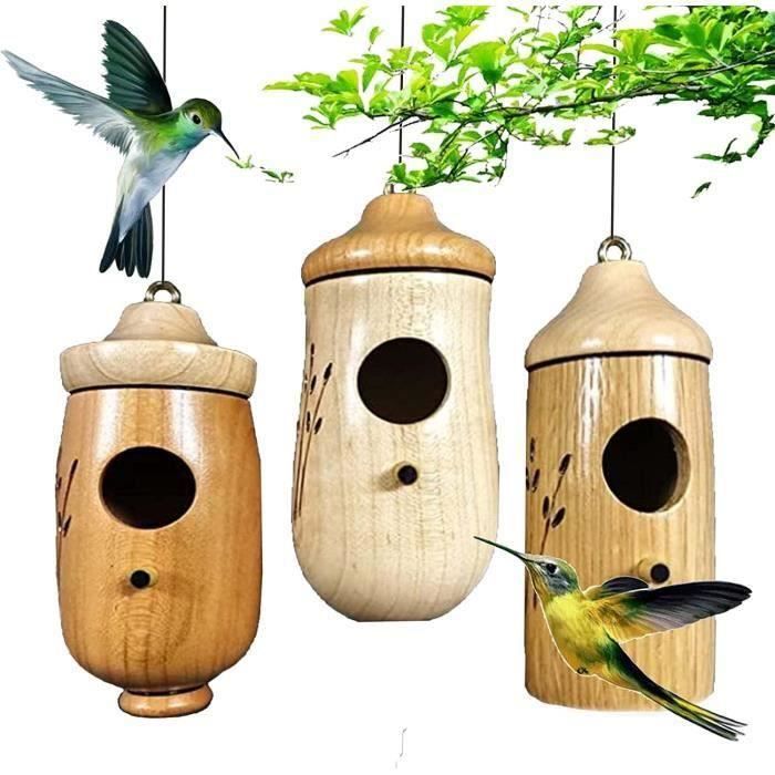 Maison pour colibris Maison pour colibris en bois à suspendre à l